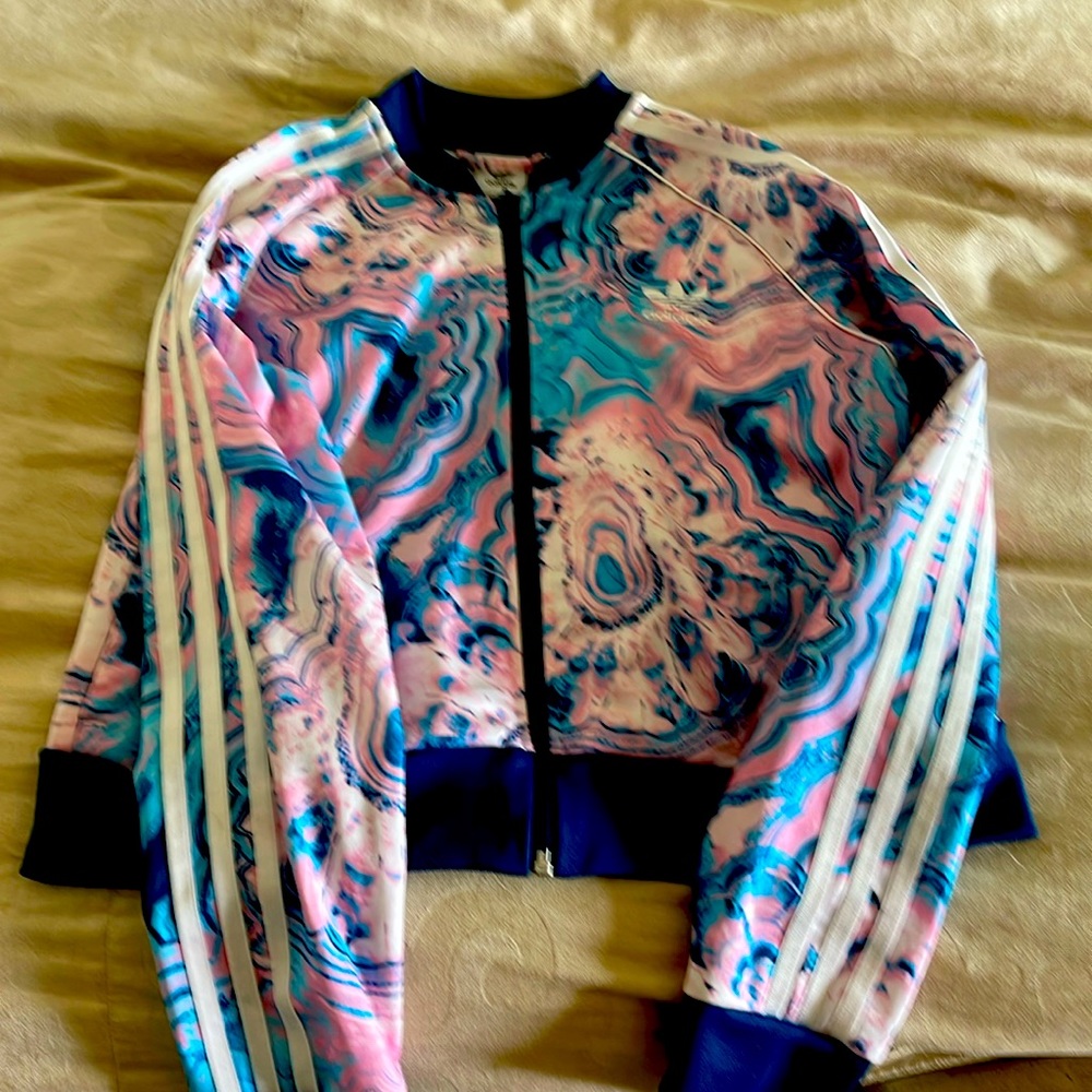 adidas girls track jacket